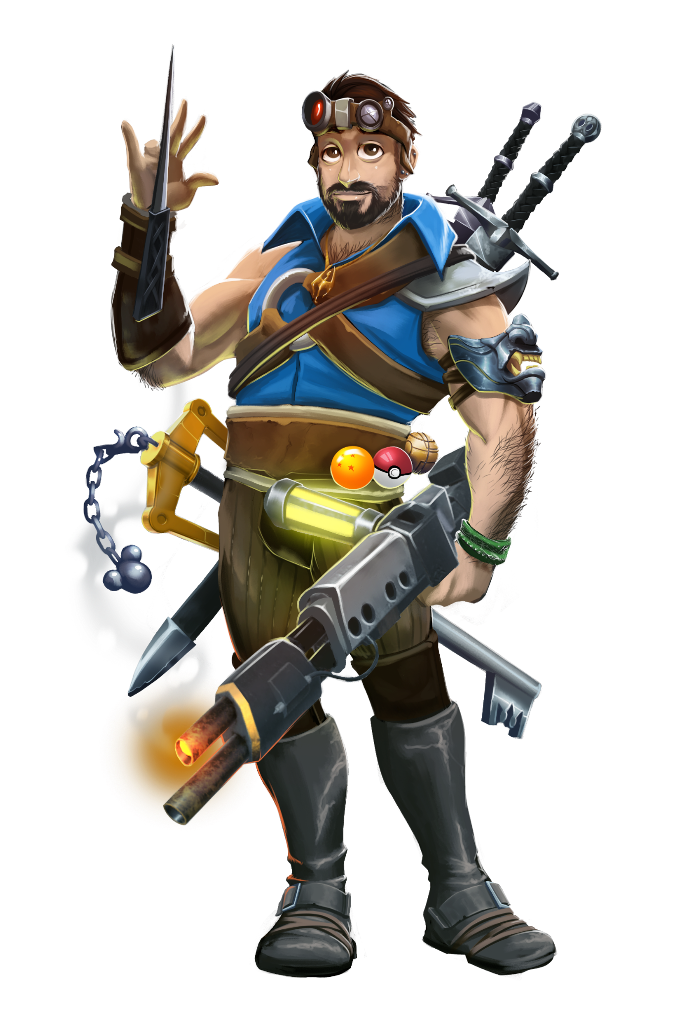 Personaje ilustrado de Mario