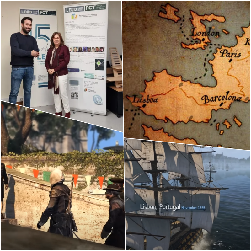 Collage de estancia académica y análisis de videojuegos